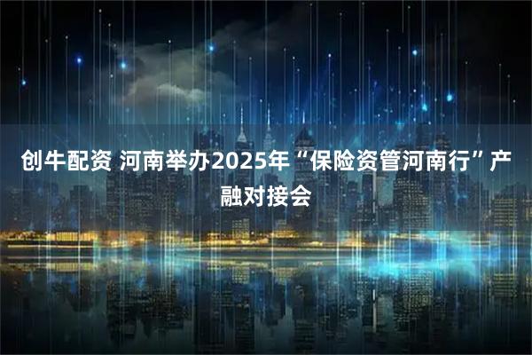 创牛配资 河南举办2025年“保险资管河南行”产融对接会